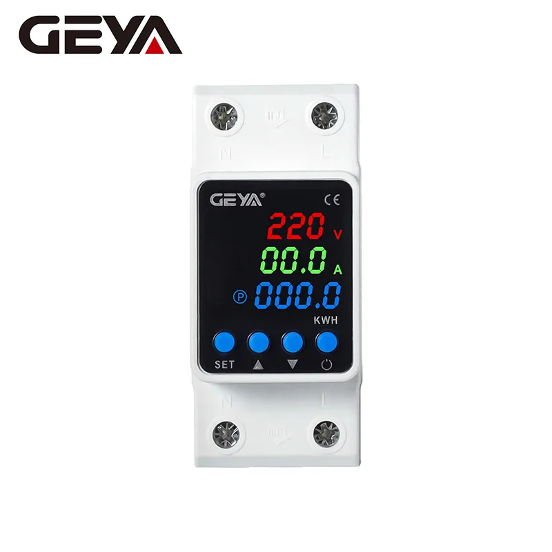 

GEYA GPS6-VAK Overvoltage & Undervoltage Protector – Universal AC220V/380V, Home/Industrial Circuit Protection