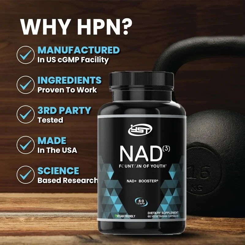 Performance Nutrition NAD Supplement - | Natural Energy for Anti Aging Activation, Longevity, and Cellular Health, 60 Capsules