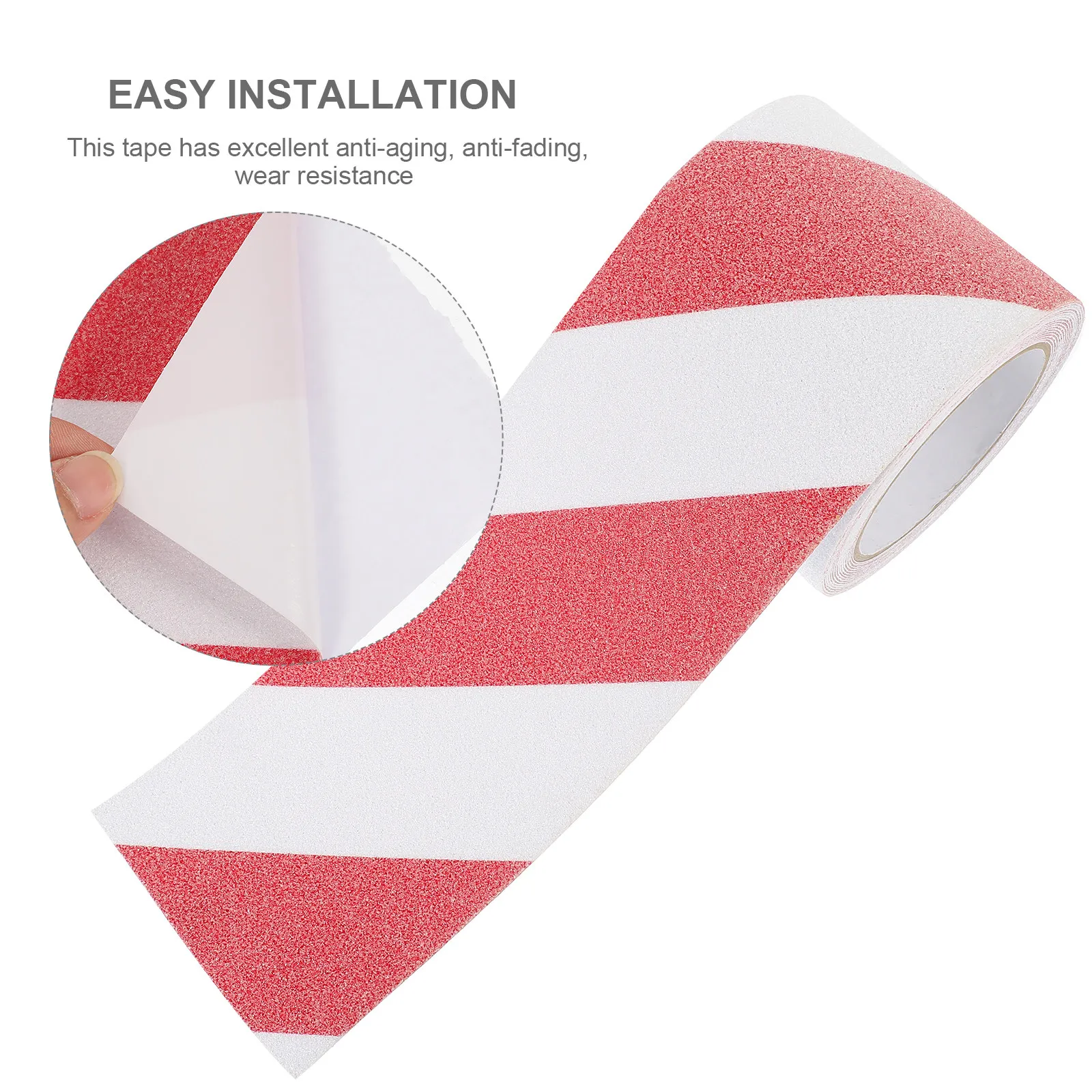 

1 рулон противоскользящей ленты для лестниц со светоотражающими предупреждающими полосами для внутренних и наружных ступеней, высокояркая, нескользящая, самоклеящаяся, безопасная.