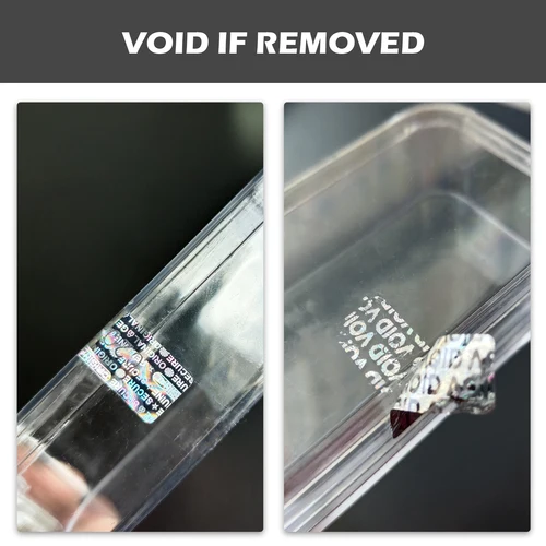 Imagen 2 del producto 280/550 Uds pegatinas de sello de seguridad de holograma a prueba de manipulaciones láser etiquetas originales garantía pegatina personalizada holográfica vacía
