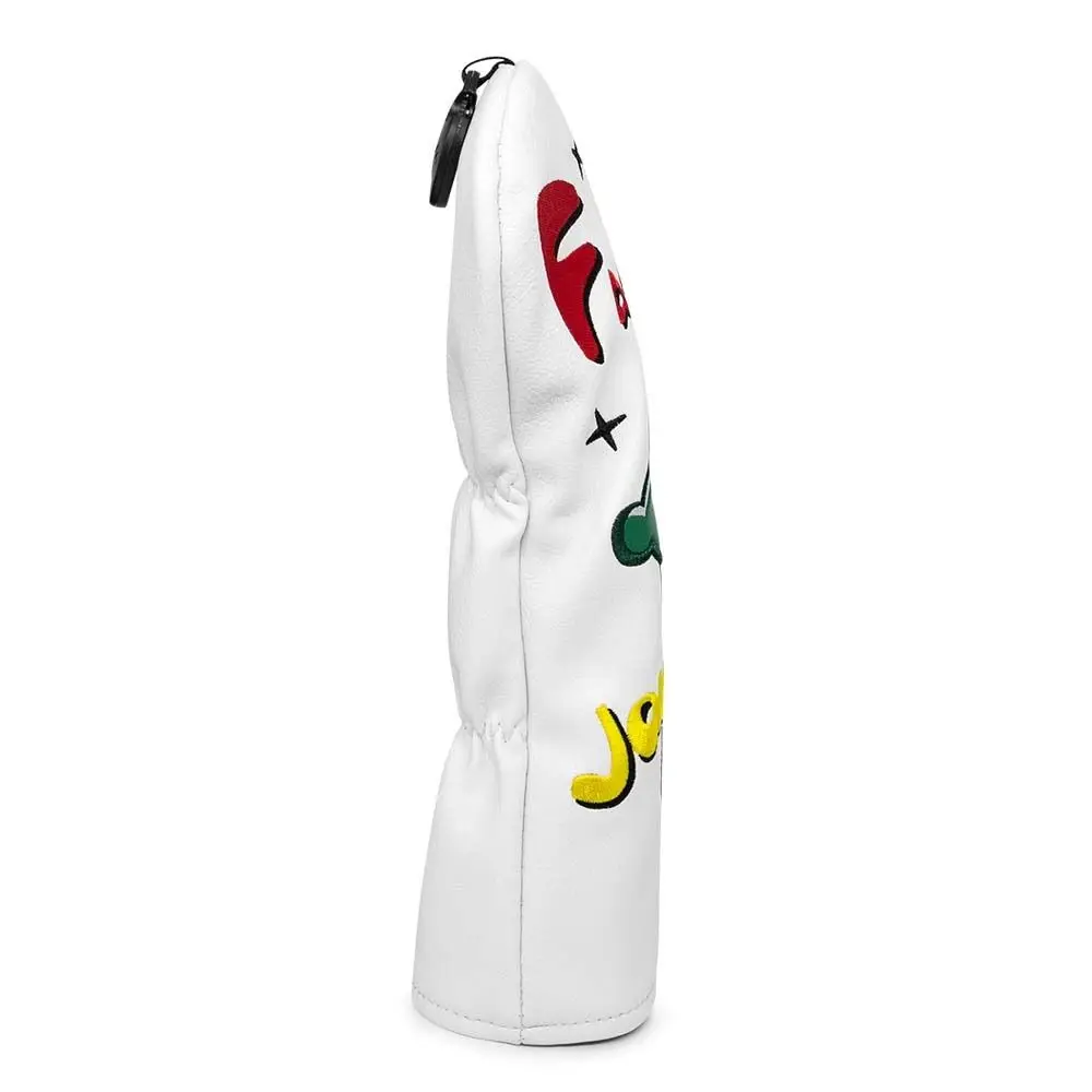 Golf Head Cover Pu Leather Embroidery Clown Golf Headcover Fairway Protector Mallet Putter Clown Golf Headcover Driver Headcover