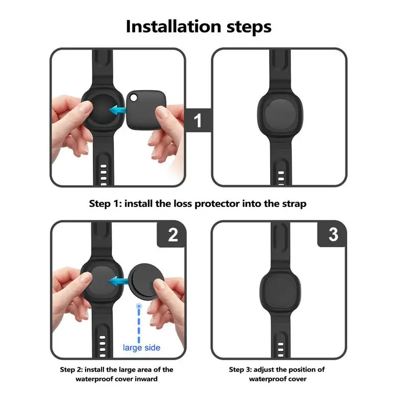 SamsungGalaxy SmartTag Silicone Case Air tag Strap Kids Trackr Anti-Lost Band For Samsung Smart Tag Locator Device Watch Strap