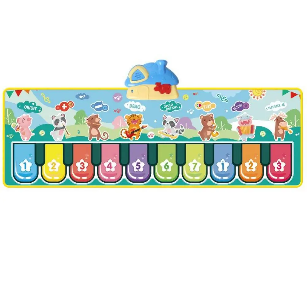 Kinderpedaal Piano Mat Multifunctionele Muzikale Gaming Deken Met 8 Instrumenten Meerdere Geluidseffecten Kids Baby Speelgoed