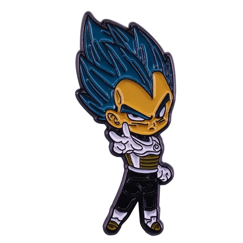 Dragon Ball Hero Vegeta IV Anime Lapel Pins Backpack Jeans Enamel Brooch Pin Women Fashion Jewelry Gifts Cartoon Badges