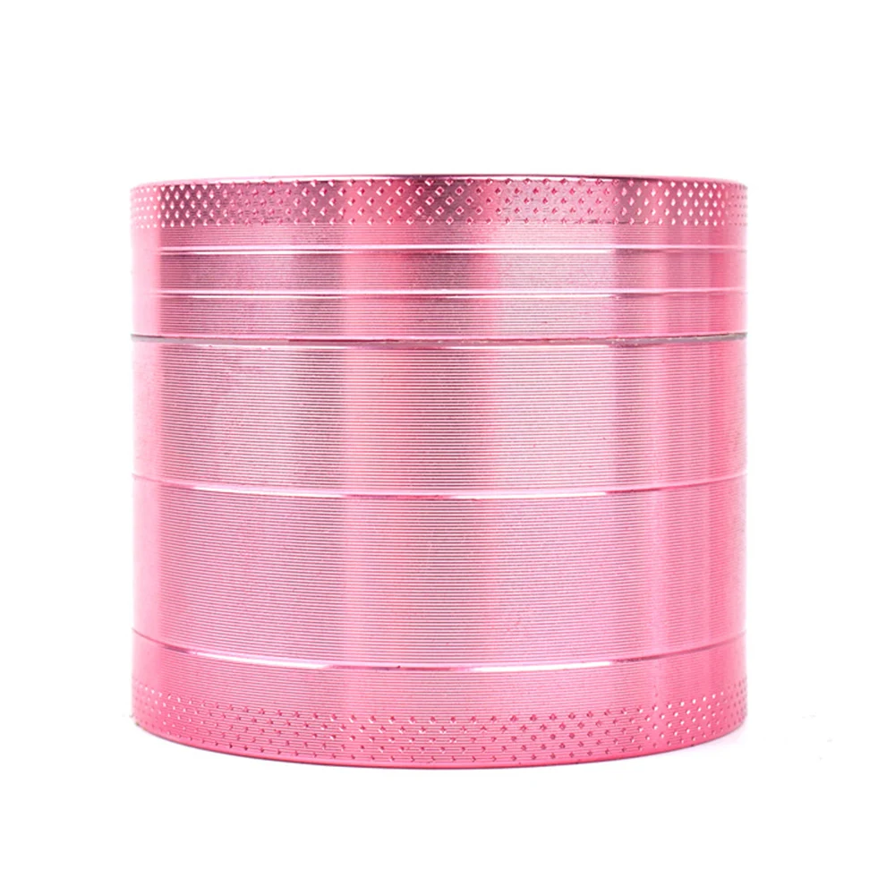 Lady Pink 4 Layer Metal Tobacco Crusher Hand Muller Smoke Herbal Herb Grinder 40/50mm Rainbow 63MM 60MM for Smoking Accessories