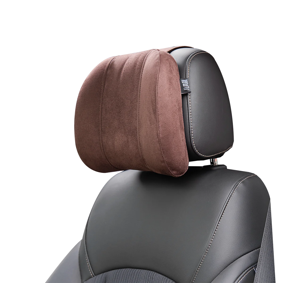 Forbell Car Headrest Pillow Suede Fabric Car Pillow Car Seat Pillow Rest Headrest Memory Foam Car Headrest