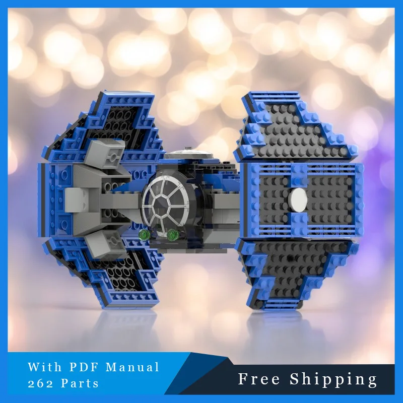 262 pezzi serie War Blue Grey Pursuit Fighter tecnologia modello di blocco modulare per bambini giocattolo di assemblaggio fai da te regali di Natale