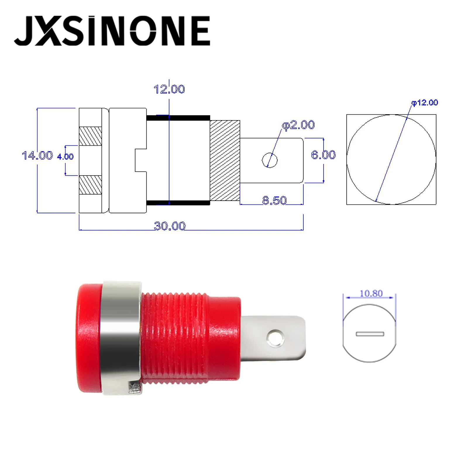 JXSINONE P3007 10 Cái/bộ 5 Màu 4Mm Mạ Niken Liên Kết Bài Chuối Jack Cắm Ổ Cắm