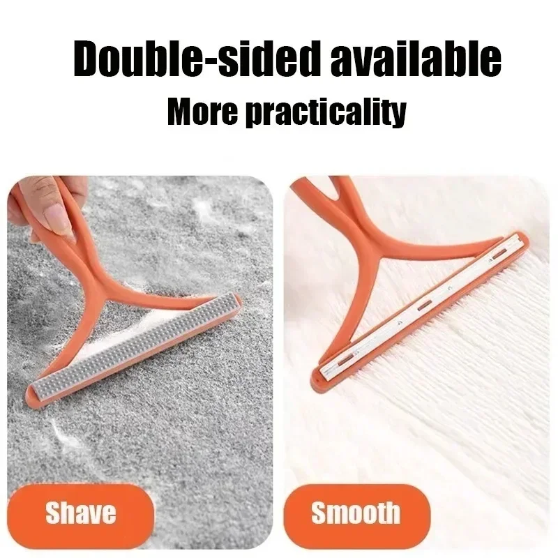 Silicone Double Sided Pet Hair Remover Lint Remover Clean Tool Shaver Sweater Cleaner Fabric Shaver Scraper for Clothes Carpet