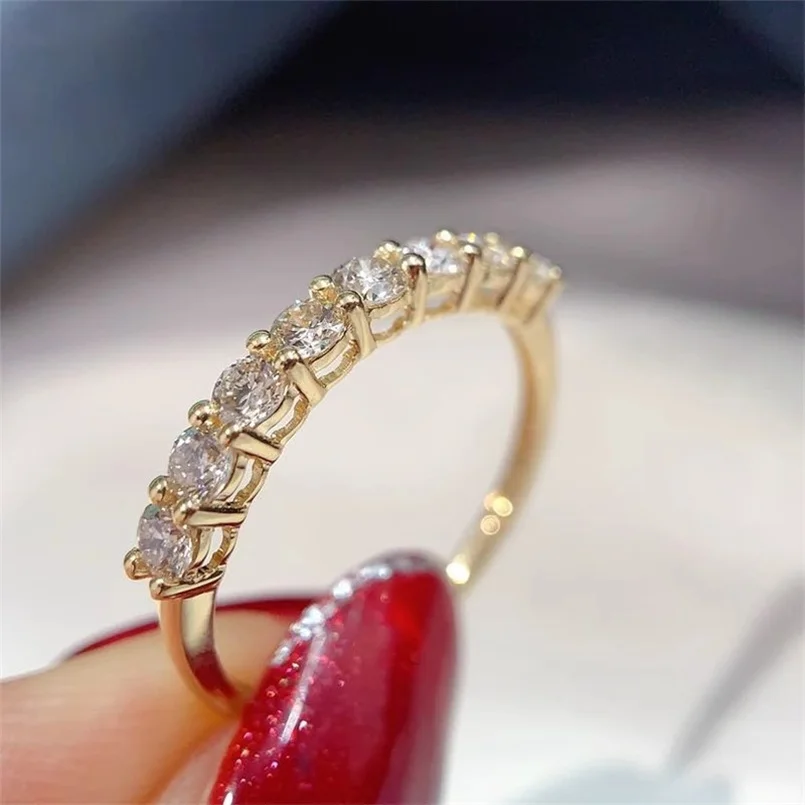 CC Adjustable Rings For Women Girl Gold Plated Silver Color White Zirconia Wedding Engagement Accessories Drop Shipping CC1691