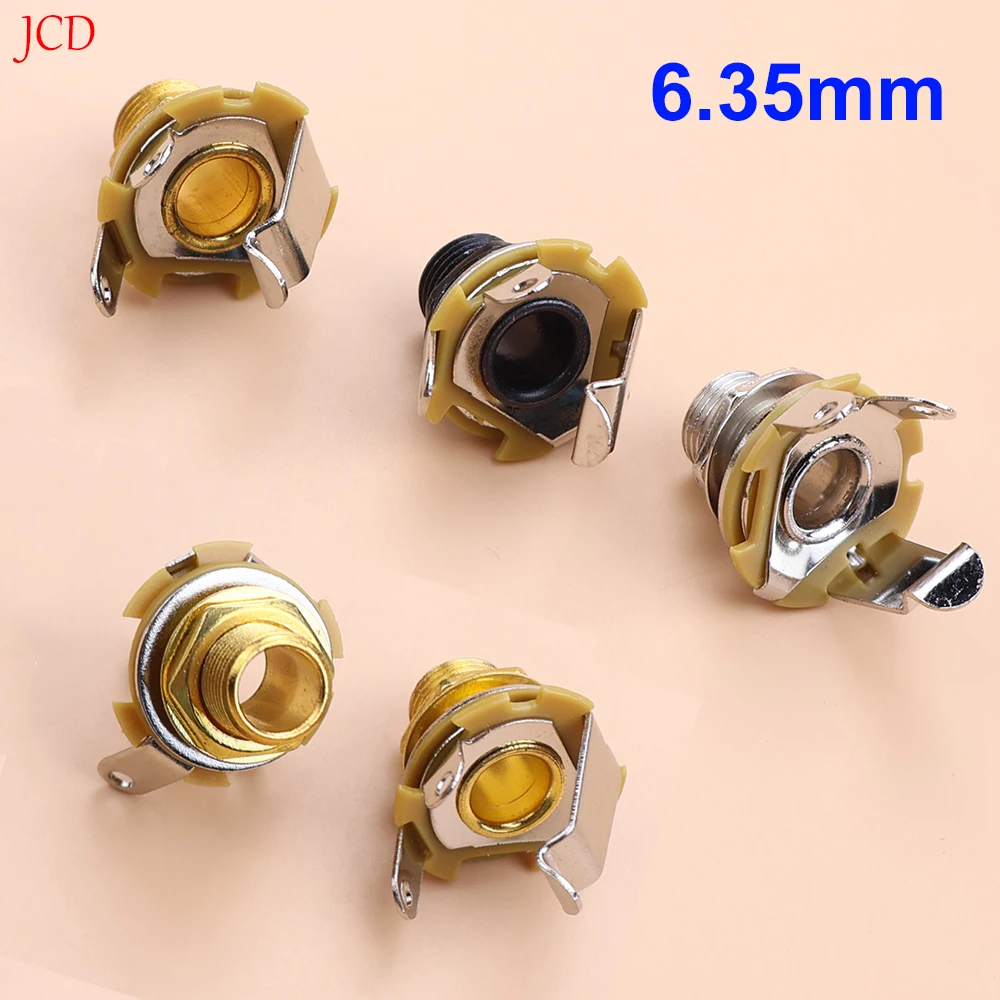 JCD 6.35mm Electric Guitar Input Jack For Electric Guitar & Bass Guitar 1/4