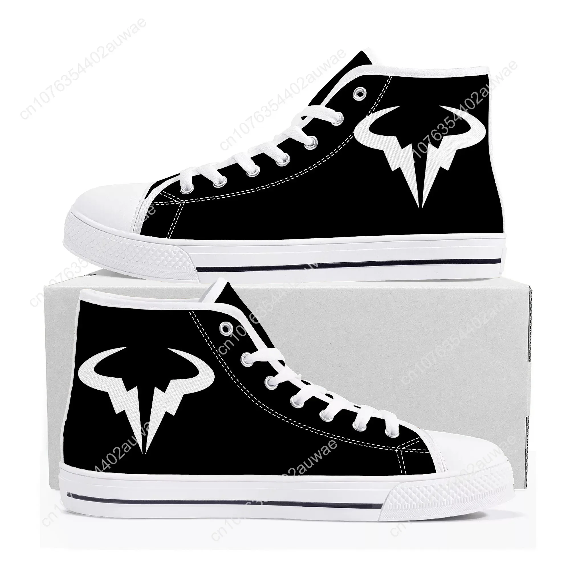 Rafael Nadal tennis player High Top Sneakers Mens Womens Teenager Canvas Sneaker Casual Custom Made Shoes Customize Shoe