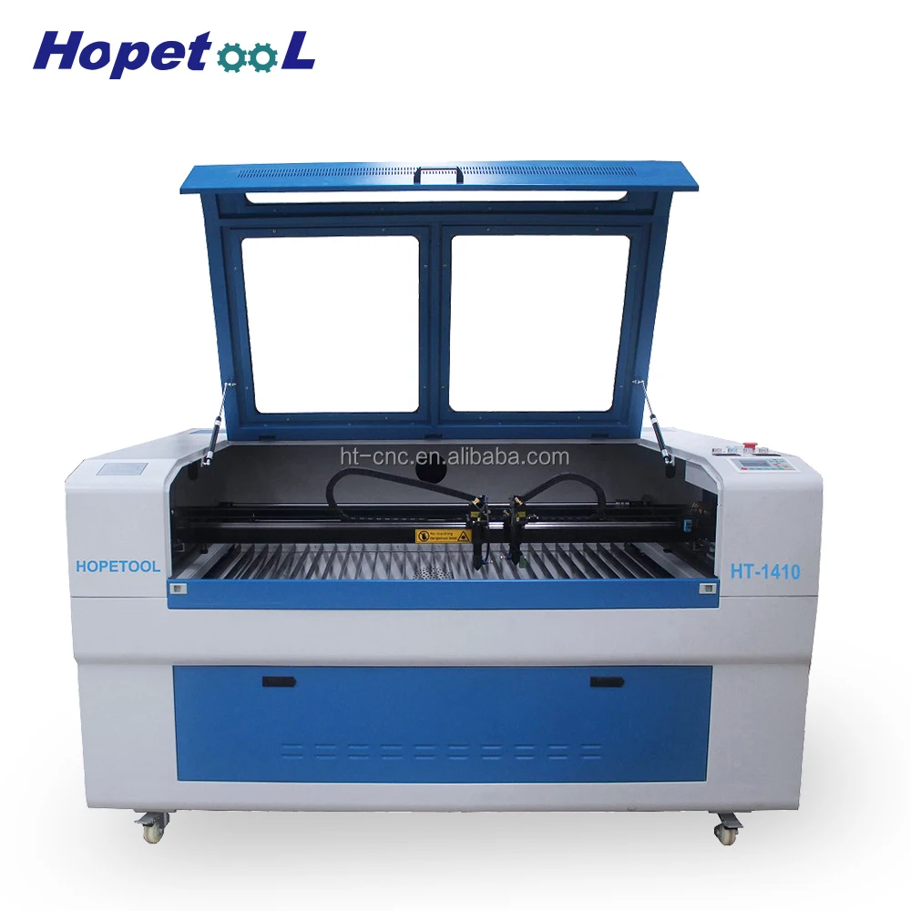 Double head 1610 CO2 laser cutting machine with Two head With 80W 90W 100W 120W 130W 150W Reci laser tube