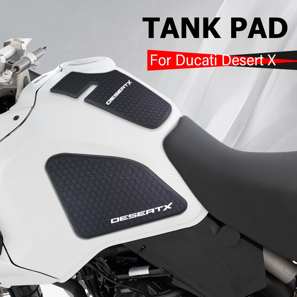 

Боковая накладка на бак мотоцикла, наклейка против царапин для Ducati Desert TX X 2022 2023 2024, аксессуары, резиновая нескользящая наклейка