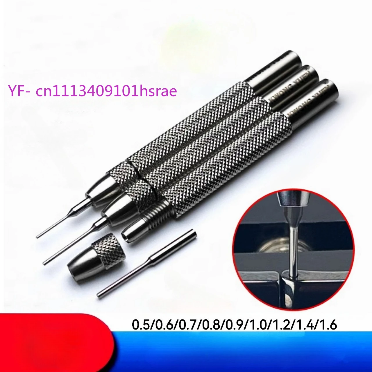 Manual Spring Bar Punch Pin Watch Band Removal Tool Kit for Watch Strap Link Pin Repair and Replacement