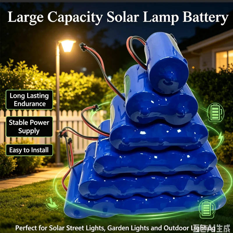 Original Solar Lamp Battery 3.2V 32650 Large Capacity LiFePO4 Battery Solar Street Lamp Floodlight Battery With Protec