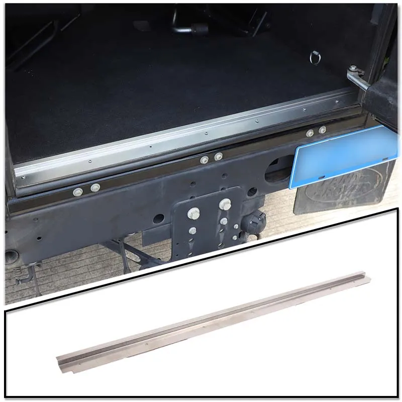 

For Land Rover Defender 90 110 130 2004-2018 Car Rear Bumper Foot Plate Trunk Door Sill Guard Cover Car Rear Trunk Sill Cover