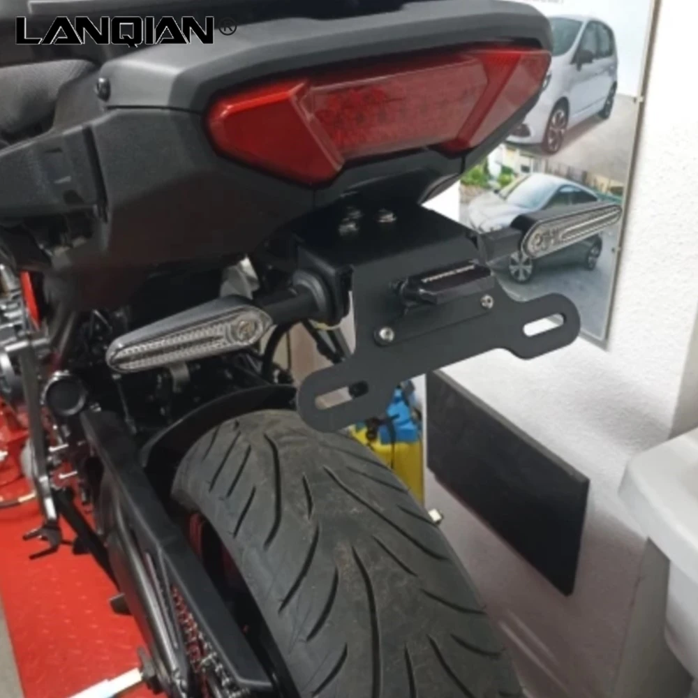 MT-07 Tracer  For Yamaha Tracer 7 9 700 900 / Tracer 700 GT Tracer 9 GT+ 2021-2025 License Plate Bracket Holder With led light