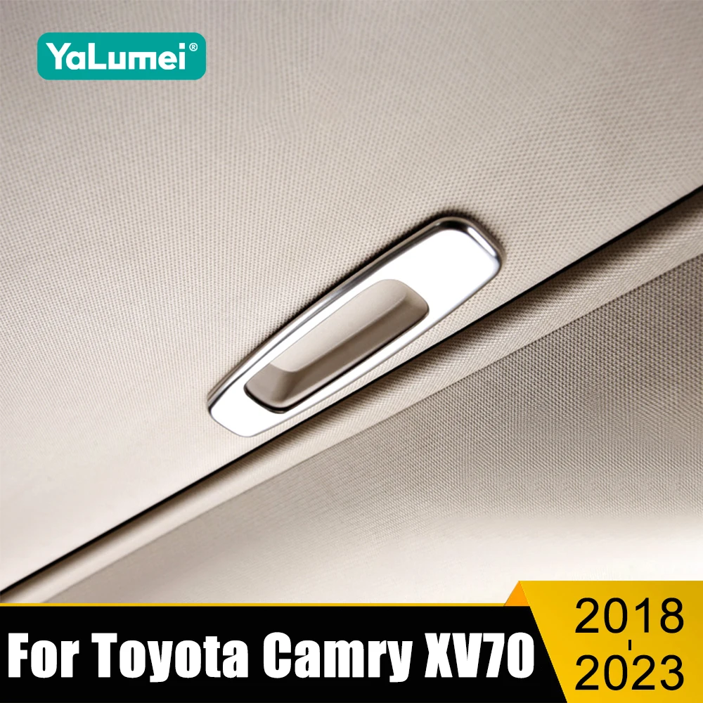 

Car Roof Sunroof Skylight Handle Decoration Cover Sticker For Toyota Camry 70 XV70 2018-2020 2021 2022 2023 Interior Accessories