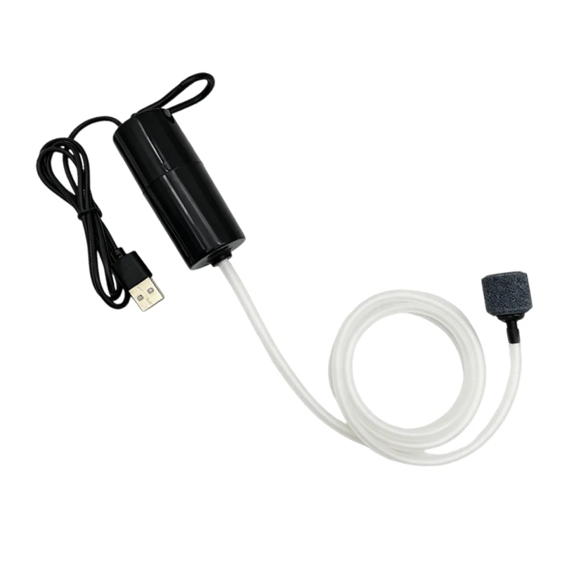 5V 1W Mini USB Aquarium Oxygen Pump Portable  Fish Tank Air Compressor Aerator  Oxygenator for Fish Turtle Aquarium Accessories