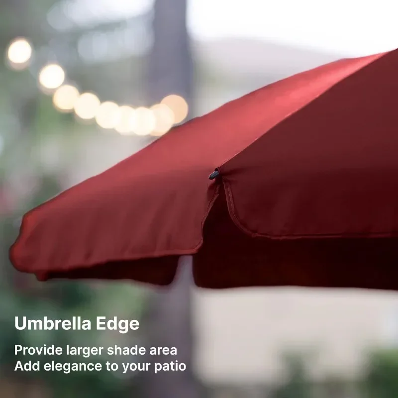 Patio Umbrella 6.5 Ft Market Table Umbrella Tilt Steel Pole UPF50+ Protection, Great for Outdoor Garden BackyardOutdoor Umbrella