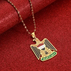 Stainless Steel Republic Of Iraq Pendant Necklaces Jewelry Charms Iraqi Chain Necklace