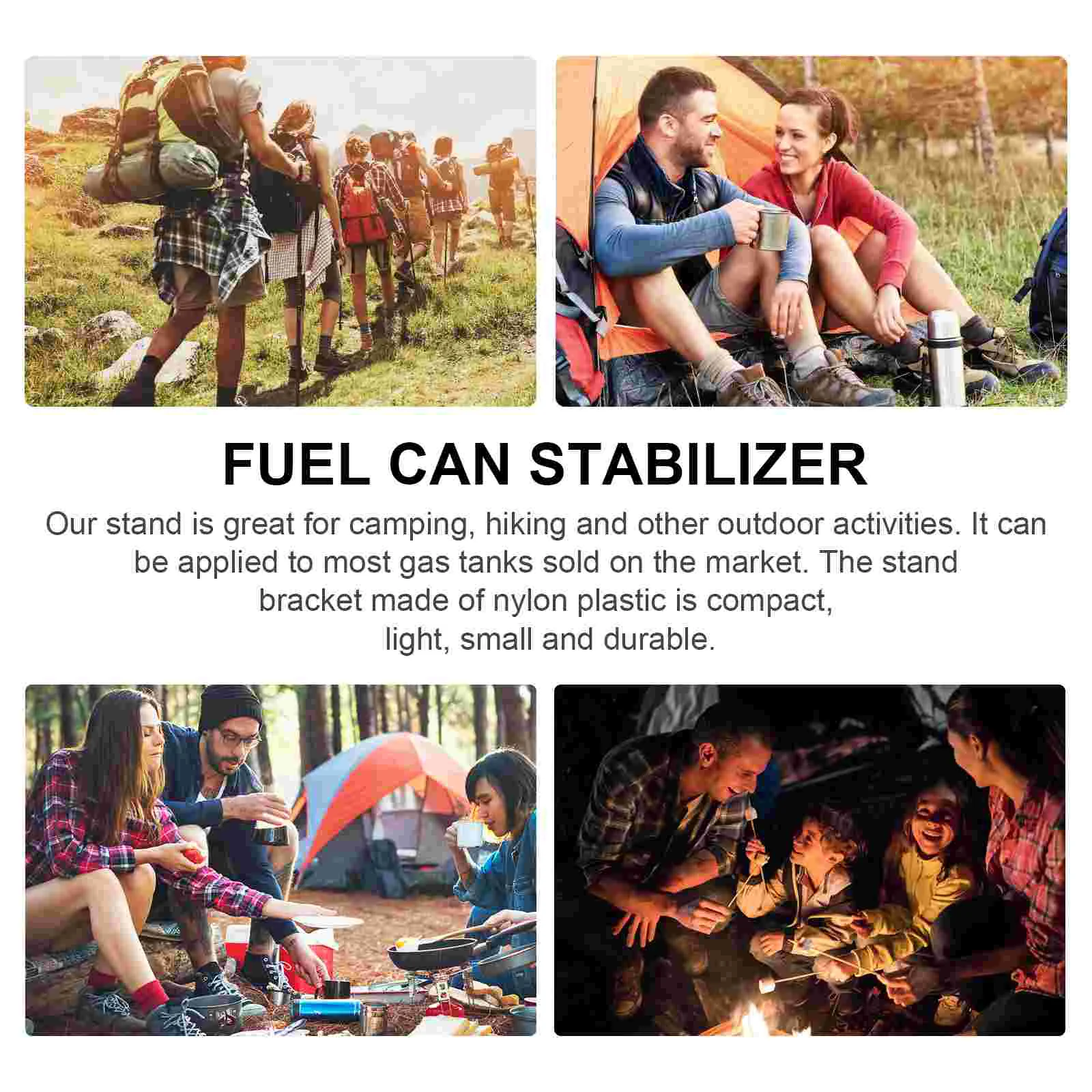 Gas Tank Base Bracket Rucksack Camping Stove Folding Stand Tripod Canister Stabilizer High-strength Nylon Plastic Travel Fuel