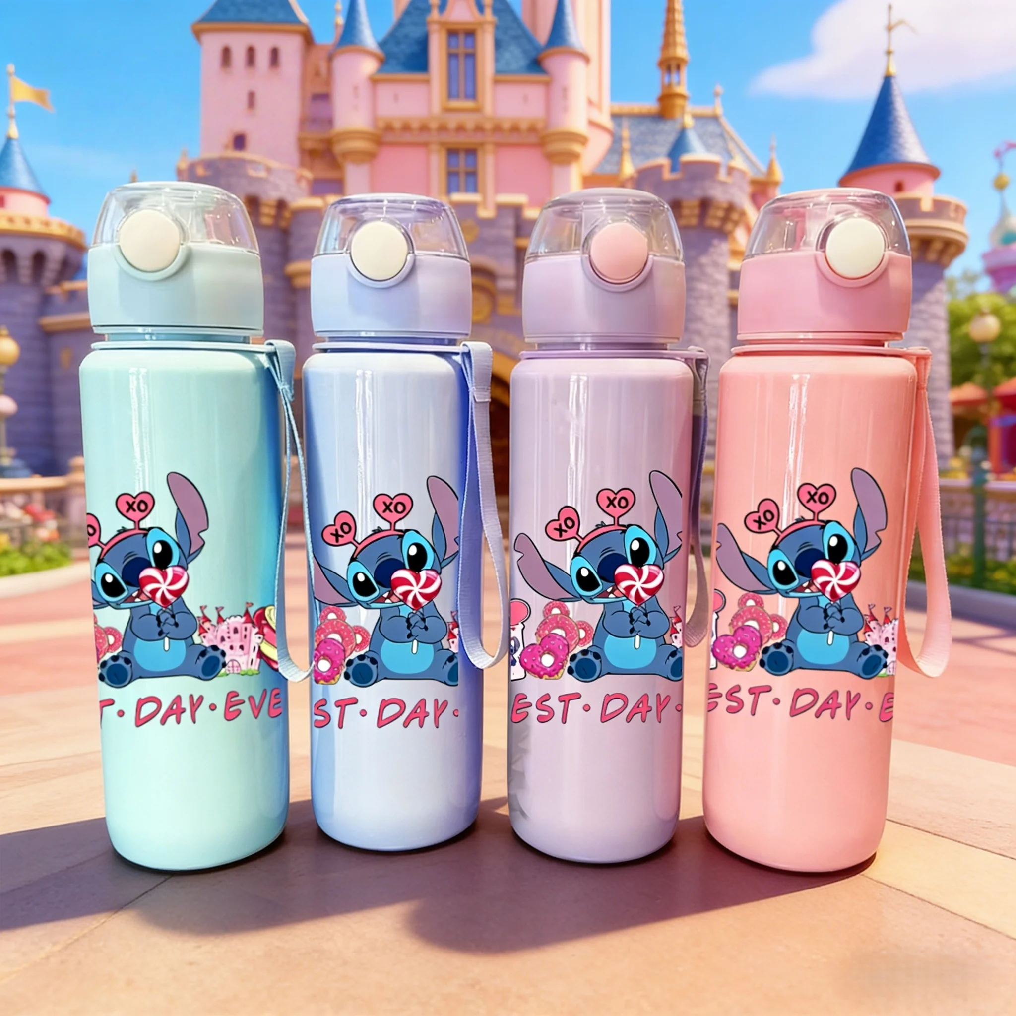 

Бутылка для воды с 3D-печатью мультяшных рисунков, популярный милый мультяшный дизайн, устойчивая к выцветанию многоразовая матовая кружка для воды, легкая