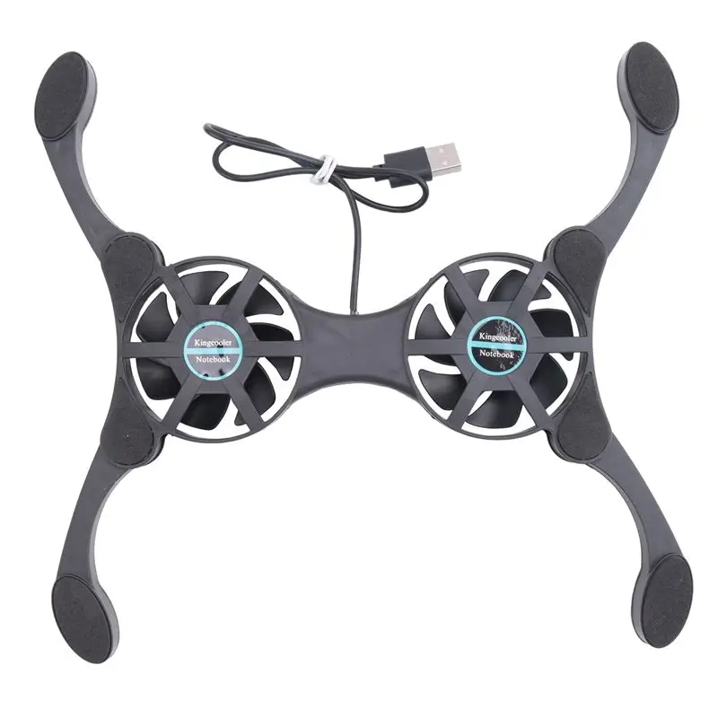 A23F-Laptop Cooling Base, Laptop Pc Support - Easy To Carry,Compatible For 10-15.6Inch With 2 Silent Fans And USB Port