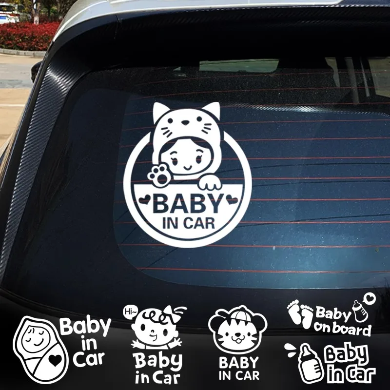 

Babyincar салон автомобиля детская наклейка для автомобиля водостойкая светоотражающая детская наклейка для автомобиля предупреждающая наклейка