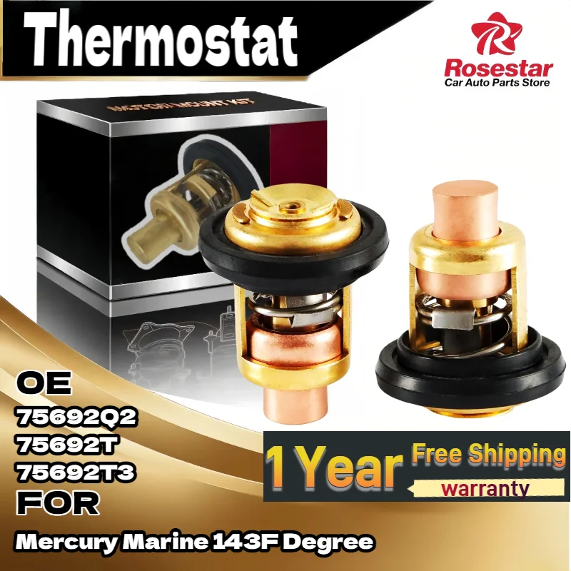 

Термостат 75692Q2 75692T 75692T3 143F градусов для Mercury Marine 135-150 л.с.