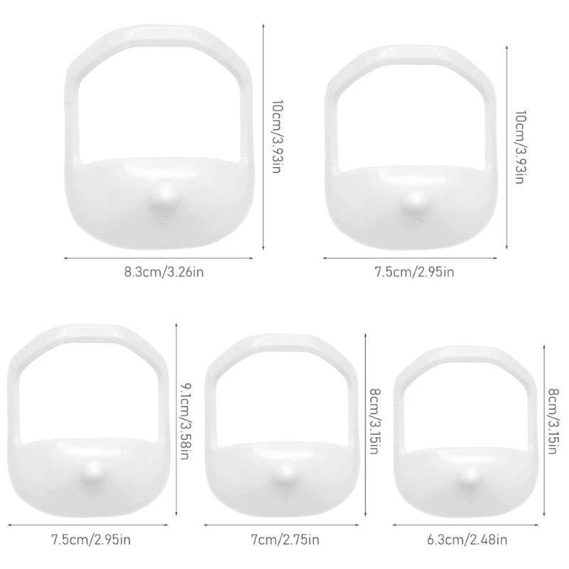 5 ชิ้น Beard Shaping จัดแต่งทรงผมเครื่องมือแม่แบบทริมเมอร์สำหรับผู้ชายหนวดเคราแพะลายฉลุ