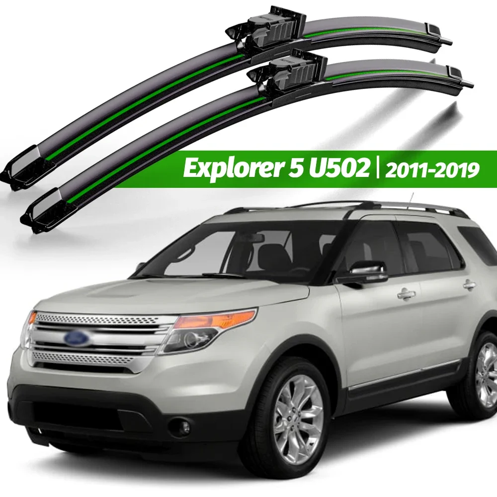 

Wiper LHD Front Wiper Blades For Ford Explorer 5 U502 2011 - 2019 Windshield Windscreen Window Car Rain Brushes 26"+22"