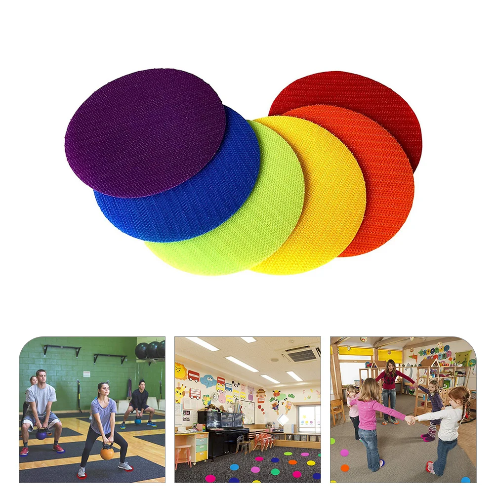 

50pcs Reusable Non adhesive Carpet Markers Floor Spots 4 Inch Diameter Kindergarten Classroom Supplies Nylon Practical