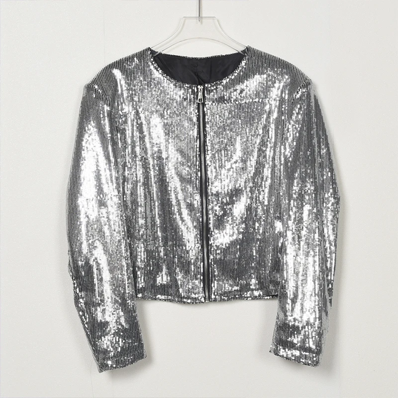 

Мужской костюм для джазового танца, сценические костюмы, серебряная куртка с блестками, танцовщица, певица, одежда для выступлений, одежда для уличных танцев в стиле хип-хоп, VDL4197