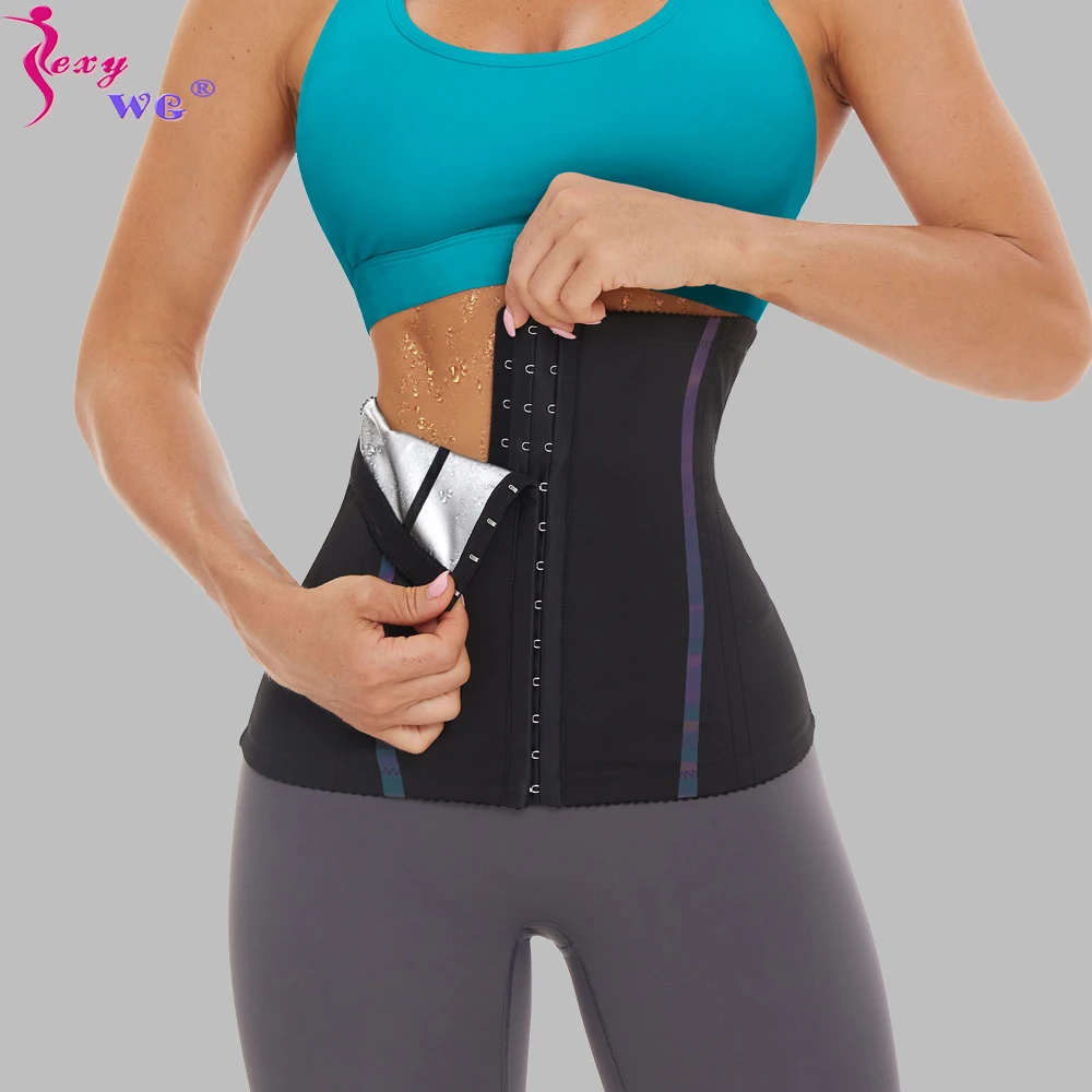 

SEXYWG Body Shaper Sauna Belt Women Waist Trainer Belt Fat Burning Weight Loss Belt