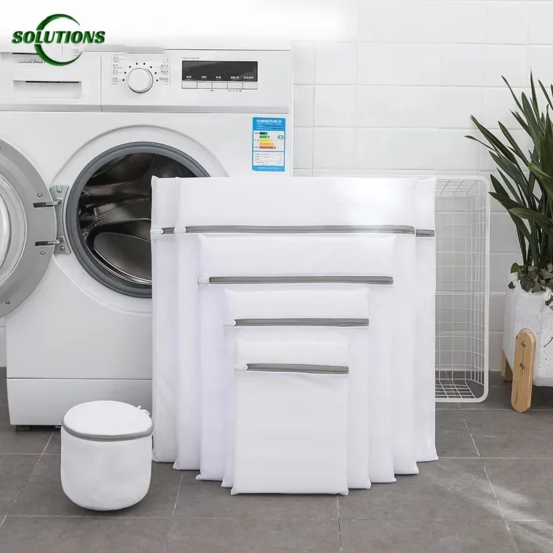 

Laundry Bag Mesh Reusable Honeycomb Mesh Net Laundrys Basket Washing Machines Mesh Bag For Bra Underwear Silk Small Washables