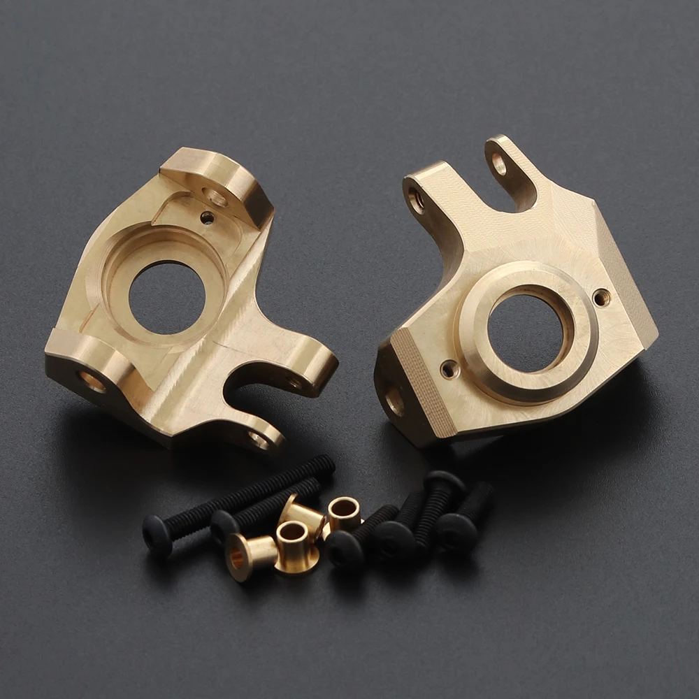 AR44 Brass Steering Knuckles Differential Cover C Seat Balance Weight for 1/10 RC Crawler Car SCX10 II 90046 90047 Upgrade Parts