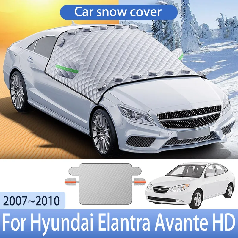 Car Snow Cover For Hyundai Elantra Avante HD 2007~2010 Front Windshield Shield Protector Snow Ice Cover Auto Exterior Accessorie