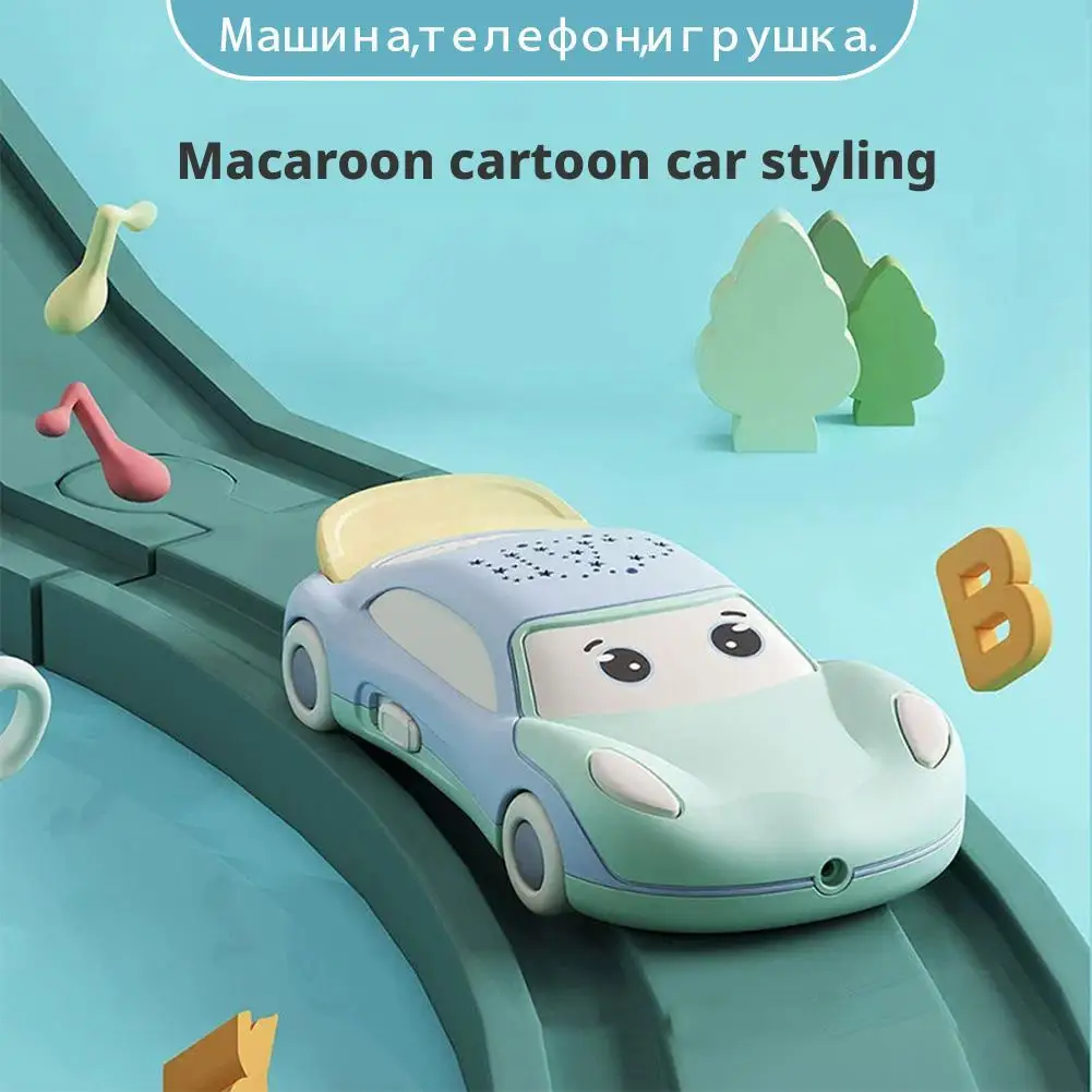 子供向けインタラクティブ音楽玩具早期教育ストーリーモバイル携帯電話玩具音楽子供用電話機投影漫画 L9C2