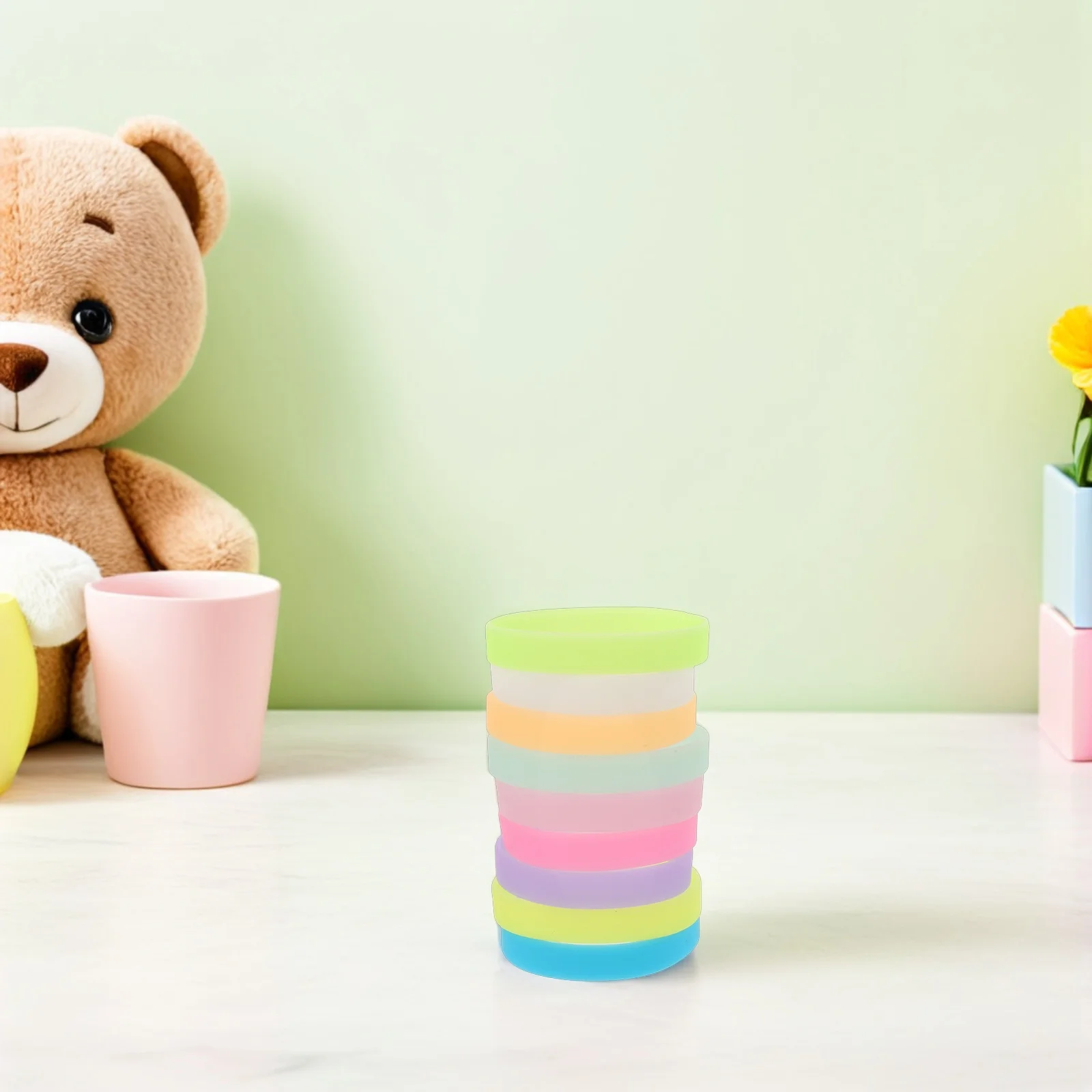 36 قطعة من أساور السيليكون المتوهجة في الظلام، أساور مضيئة لحفلات الأطفال والمناسبات والفرق الرياضية والأنشطة الليلية المقاومة للماء #3