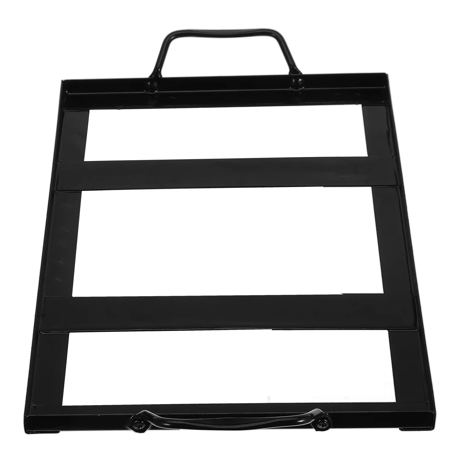 

Black Iron Enamel Salt Plate Rack Restaurant Bbq Tool Sturdy Salt Block Holder Outdoor Barbecue Accessory Cooking Supply