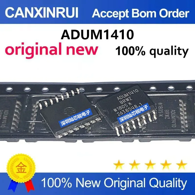 (5-100pieces)Brand new original ADUM1410 ADUM1410BRWZ SMD SOP16 digital isolator integrated chip