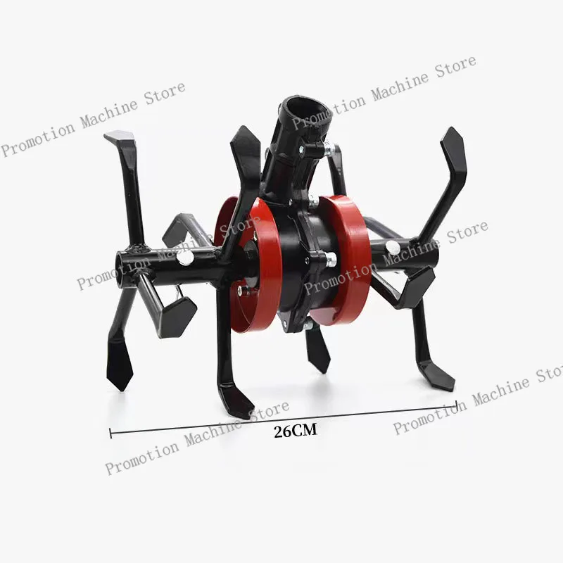 Garden Tool Brush Cutter Grass Wheel Head, Soil Loosen Head ,Weeder Head ,Mini Tiller Parts Garden Tiller Head, Cultivator
