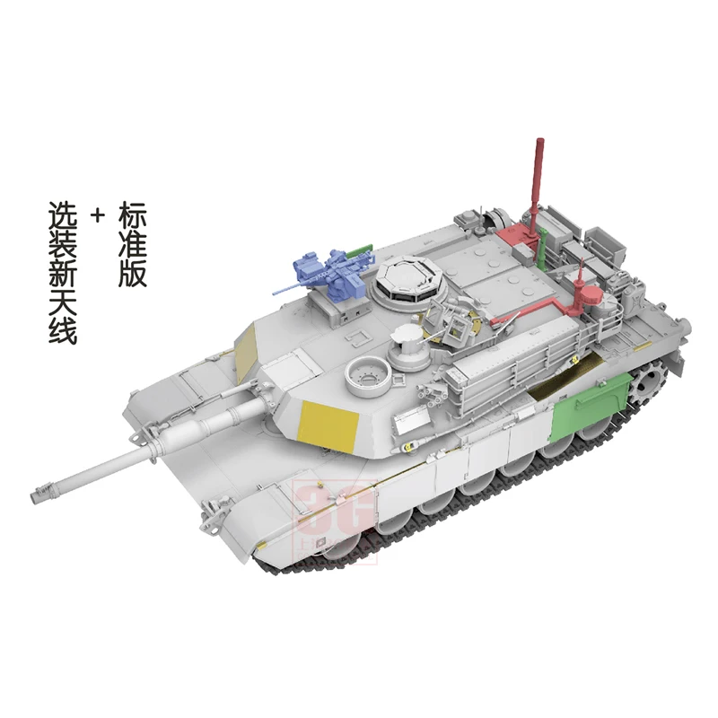 ชุดโมเดลประกอบรถ Ryefield RM-5104เรา M1A2 SEP V3 Abrams 1/35รถถังต่อสู้หลัก