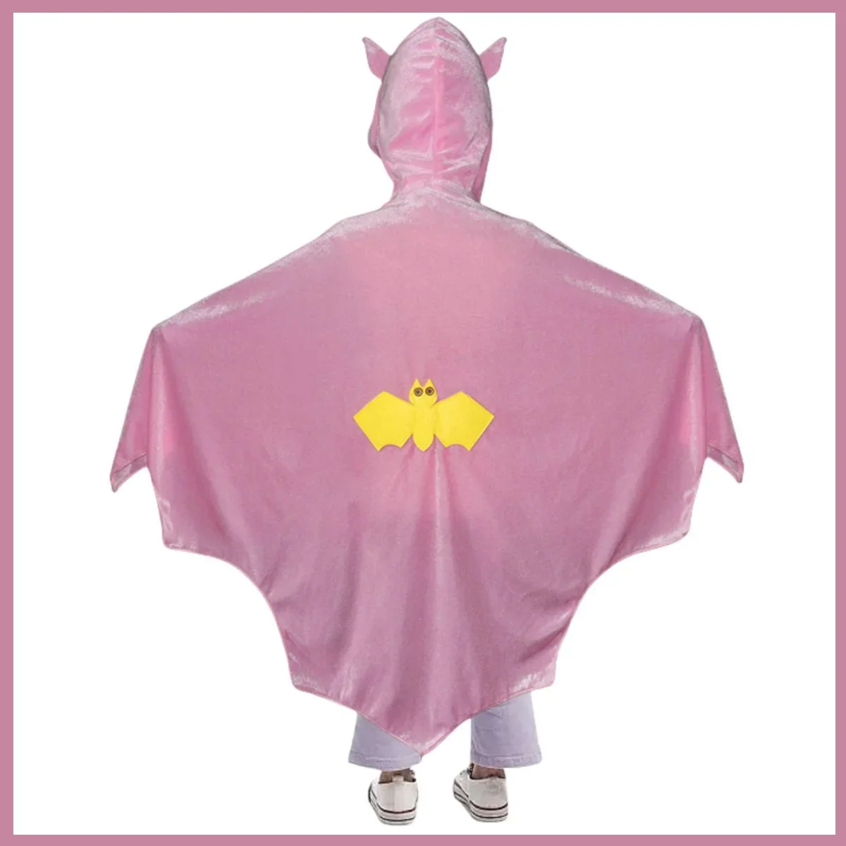 Halloween Kids Cosplay Costume Bat Cloak Golden Velvet Fabric Hooded Cape Hooded Shawl Children Boy Girl Kawaii Christmas Suit