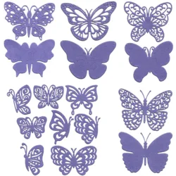 Butterflies Metal Cutting Dies Stencils Two-layered Card Topper Scrapbooking Photo Album Decorations DIY Gift 2023 New Arrivals