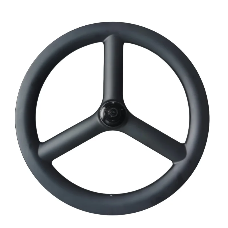 

20 Inch 406 Vertical 3 Spokes Carbon Fiber Bicycle Wheel 25mm Width 40mm Depth for Enhanced Riding Experience