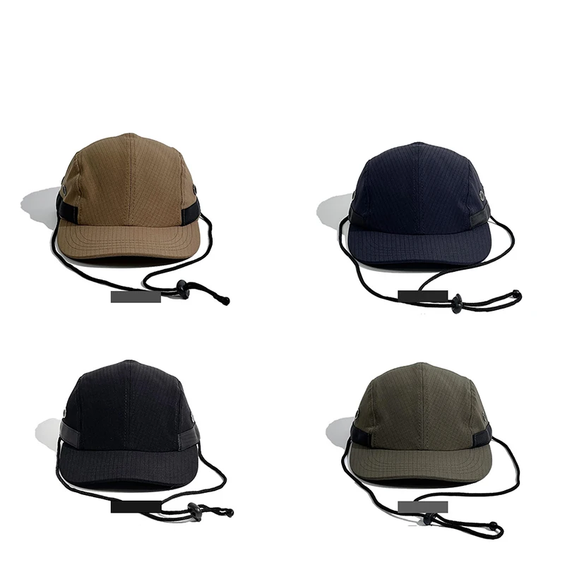 Outdoors Sun Protection Caps Fixed Drawstring 5 Panel Baseball Caps Cycling Hiking Camper Running Camp Cap