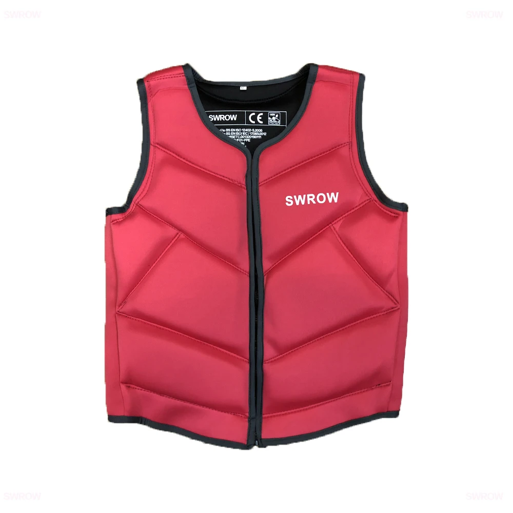 Portable Lightweight Adult Buoyancy Jacket Neoprene Life Jacket Vest Non-Iatable Fiing Motorcycle Boat Summer Saving Device